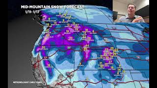 MidJanuary Weekend Snow Forecast Heavy snow continues [upl. by Brittni]