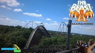 The Beast Marathon  Kings Island 4K HD POV  June 2024 [upl. by Lipkin347]