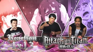 Attack On Titan  4x13 quotChildren of the Forestquot REACTION [upl. by Foote]