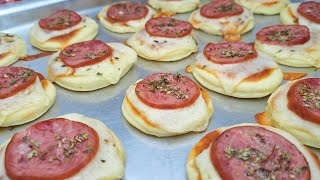 A MELHOR MASSA DE MINI PIZZA  FAÇA E VENDA  NOSSA COZINHA [upl. by Kitrak]