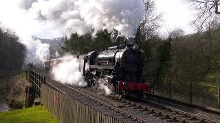 Churnet Valley Railway CVR Winter Steam Gala Feb 16 4K video [upl. by Alek303]