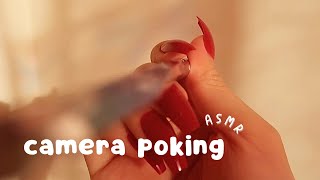 asmr camera poking with background noise no talking  actual camera touch ‼️loud [upl. by Felipe]