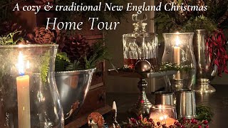 Christmas Home Tour  A Cozy classic and traditional antique home in New England [upl. by Mirella]