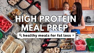 HIGH PROTEIN MEAL PREP  easy healthy meal ideas [upl. by Aikmat]