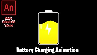 Battery Charging Animation Tutorial  Adobe Animate cc Tutorial  2d Animation [upl. by Tan488]