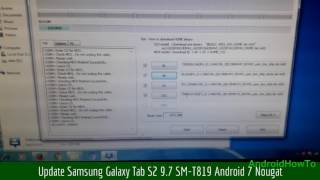 Update Samsung Galaxy Tab S2 97 SMT819 Android 7 Nougat [upl. by Vaientina]