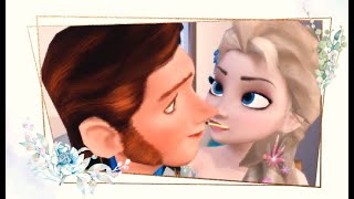 Pocky Challenge  Elsa and Hans Eating Pocky Together [upl. by Orvas57]