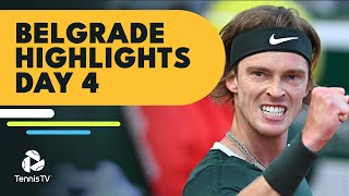 Djokovic Meets Kecmanovic Rublev Fognini amp More Feature  Belgrade 2022 Highlights Day 4 [upl. by Teria]