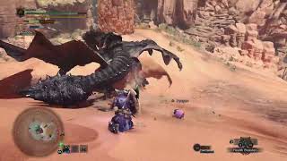 Monster Hunter World Gunlance in the Guiding Lands  Black Diablo Zone Lvl 5 [upl. by Athalee]