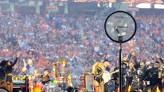 SUPER BOWL 50 HALF TIME SHOW  Beyonce Coldplay amp Bruno Mars  from the Field [upl. by Illa]