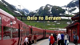 WORLDS BEST TRAIN RIDE Bergen to Oslo Norway trip [upl. by Aninahs710]