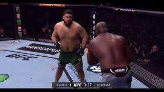 UFC 271 Tai Tuivasa vs Derrick Lewis KO [upl. by Kinney53]