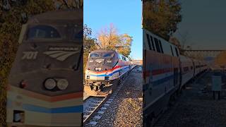 Amtrak Leaf Blowing Train This Is One Way To Remove Leaves From The Rail Line [upl. by Lanna745]