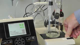 Karl Fischer Titrator TitroLine 7500 KF trace  SI Analytics [upl. by Ainegul]