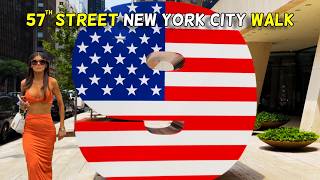 🗽New York 57th Street Walking Tour 4K  NYC Billionaires Row Midtown Manhattan  Secret Strolls [upl. by Niliram769]