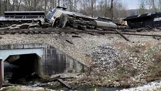 Collegedale TN Train Derailment 12202022 [upl. by Enerak]