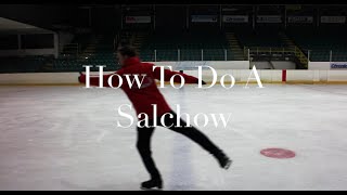 HOW TO DO A SALCHOW JUMP  FIGURE SKATING ❄️❄️ [upl. by Etnecniv]