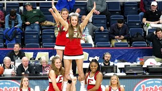 Fairfield Stags Cheer Team Performs at MAAC Mens Basketball Tournament  TUC  March 07 2019 [upl. by Els]