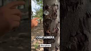 How to extract gum from trees Harvesting Tree Snot tree nature [upl. by Sirraj]