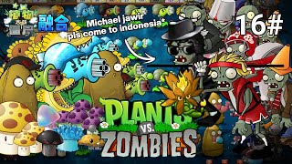 Plants vs Zombies Fusion mod PVZ RH Adventure mode level 16  Playthrough Indonesia  Afumadith [upl. by Helbon]