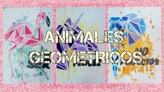 Cuadros DIY de ANIMALES GEOMÉTRICOS FÁCIL Y LOW COST  EriKreate ♥ [upl. by Ylimme616]