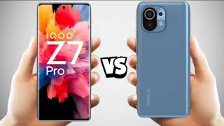 iqoo z7 pro 5g vs xiaomi 11 pro full comparison [upl. by Ettesil]