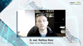 🇩🇪 Manuelle Medizin  Dr Matthias Meier  Arzt für Rekonstruktive Chirotherapie [upl. by Mohandis]