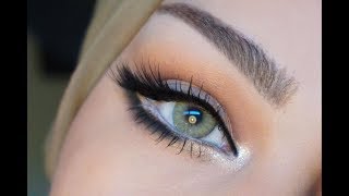 simple enlarging eye makeup ميك اب بسيط لتكبير العيون [upl. by Ellata928]