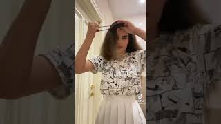 Wolf Cut Tutorial💇🏻‍♀️ haircut wolfcut tutorial hairtutorial [upl. by Johan]