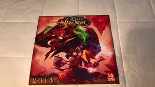 2014 WoW Official Calendar Artwork World of Warcraft January  December [upl. by Ecnatsnoc]