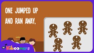 5 Gingerbread Men Lyric Video  The Kiboomers Preschool Songs amp Nursery Rhymes for Christmas [upl. by Kcirddec]