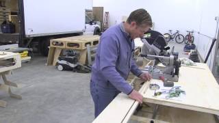 BUILDING THE PAULK TOTAL STATION PART 10 DETAILING AND INSTALLING THE MITER SAW BENCH TOP [upl. by Aihsinyt]