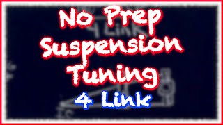 No Prep 4 Link Suspension Setup  Part 3  Back of the Track 4 Link [upl. by Notniw]