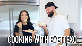 COOKING WITH EVETTEXO FT MY HUSBAND OUR FAVORITE GREEN CHILAQUILES [upl. by Eiramik969]