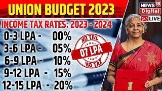 🔴LIVE Income Tax Slab 202324  Union Budget 2023  Nirmala Sitharaman  Indian Economy  PM Modi [upl. by Burr]