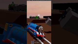 THOMAS AND FRIENDS GORDON SUPER SLIDE AND CRASH shorts funny roblox [upl. by Nmutua]