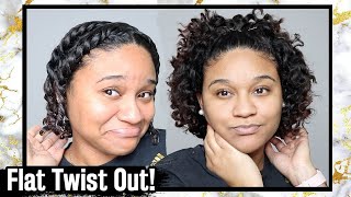 Chunky Flat Twist for SHORT Hair  TIPS [upl. by Rahr153]