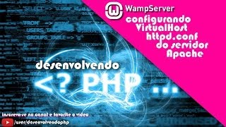 03  WampServer 25  Config Virtual Host httpdconf Servidor Apache  Curso Loja Virtual  PHP [upl. by Wadell42]