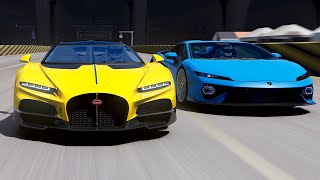 Bugatti Tourbillon vs Lamborghini Temerario at Special Stage Route X [upl. by Wes]