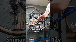 Shimano DEORE 12v cassete SUNRACE 1150 bikereels shimano bike [upl. by Hawley]