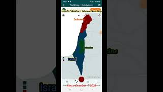 Israel  Palestine War map israel palestine map conflict bangladesh warzone india muslim [upl. by Nayt]