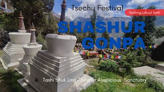 Tsechu Festival celebration at Shashur Gonpa Keylong Lahoul Spiti [upl. by Bates206]