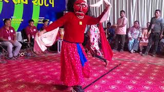 Buttar Lakhe Samaj  Lakhe Nach Perform  Newari Cultural Dance  Gandaki Mahotsab 2081 Gorkha [upl. by Nahallac732]