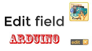 Edit field Arduino 33 RemoteXY 4 [upl. by Avie]