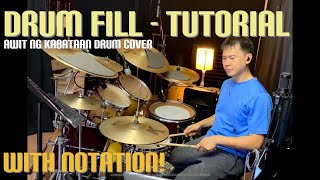 Drum Fill Tutorial  Awit ng Kabataan Drum Cover  Bamboo Live [upl. by Suirrad]