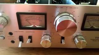 TEAC ASM50 INTEGRATED AMPLIFIER TOP VINTAGE HIFI STORE USA NATO POWER 50WRmsx4 Motorola [upl. by Ednew]