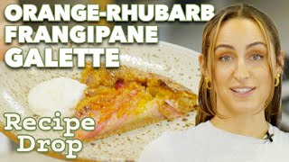 Citrusy Rhubarb Frangipane Galette With Spelt Crust  Recipe Drop  Food52 [upl. by Artinak]