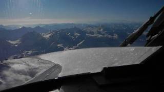 Approach and landing at Samedan LSZS Engadin airport St Moritz with Piper cheyenne IIIA [upl. by Estus523]