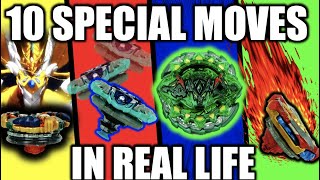 Learning 10 MORE Beyblade Turbo Special moves IN REAL LIFE [upl. by Sosthenna727]