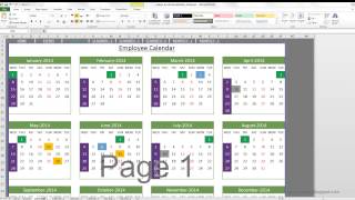 Event Calendar Maker Excel Template [upl. by Arsi]